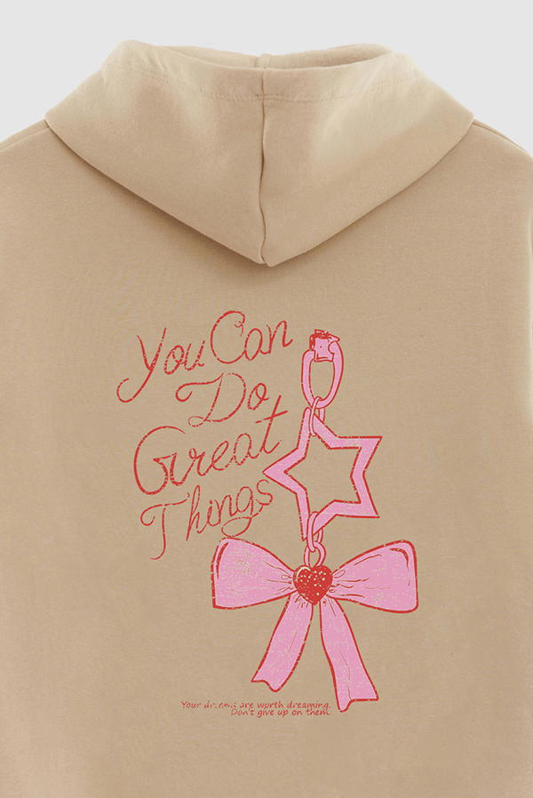 HOODIE ESTAMPADO YOU CAN DO GREAT THINGS