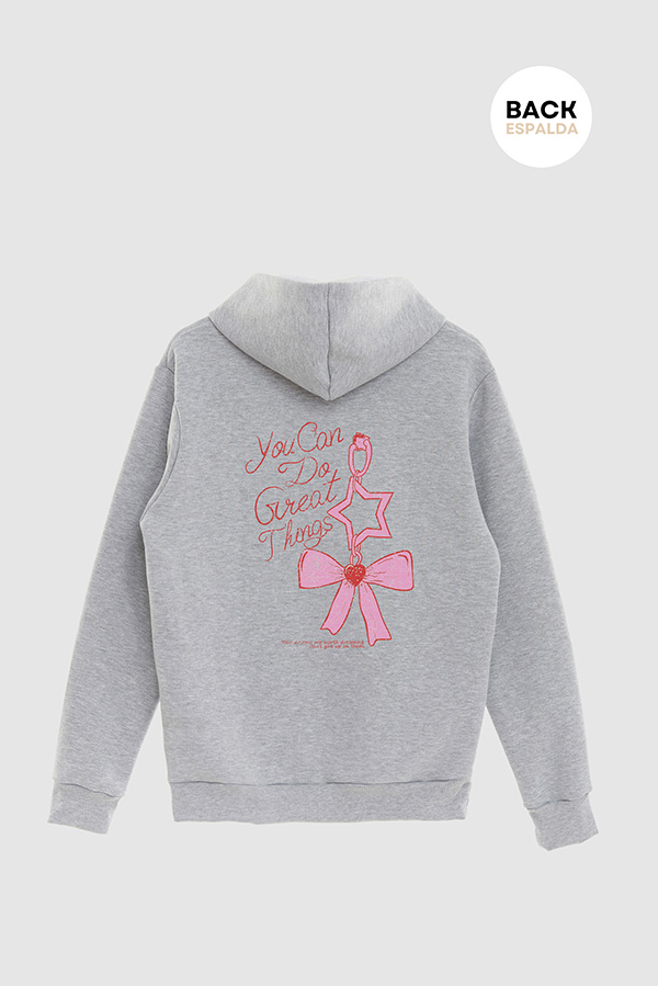 HOODIE ESTAMPADO YOU CAN DO GREAT THINGS