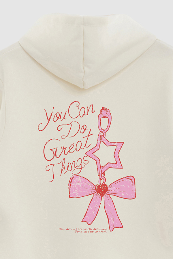 HOODIE ESTAMPADO YOU CAN DO GREAT THINGS