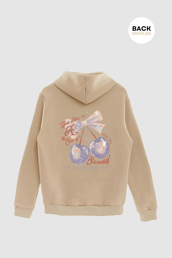HOODIE ESTAMPADO YOU ARE A CHERRY