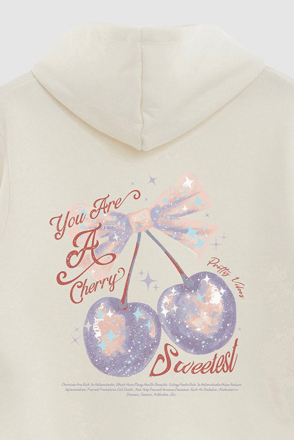 HOODIE ESTAMPADO YOU ARE A CHERRY