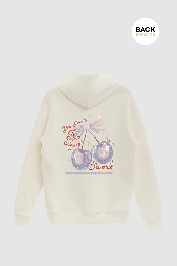 HOODIE ESTAMPADO YOU ARE A CHERRY