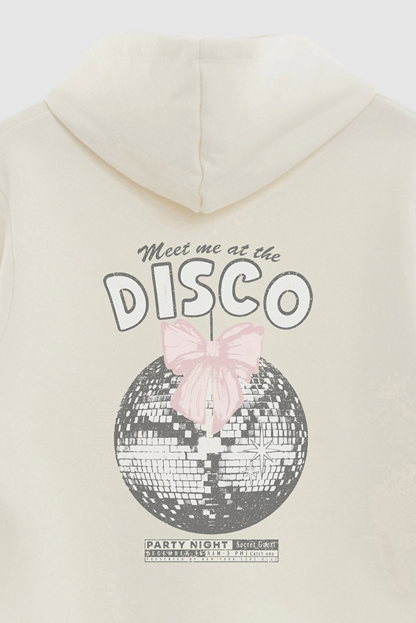 HOODIE ESTAMPADO MEET ME AT THE DISCO