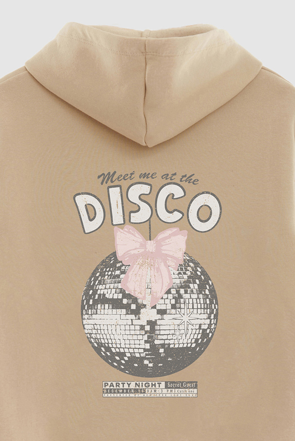 HOODIE ESTAMPADO MEET ME AT THE DISCO