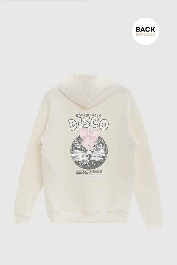 HOODIE ESTAMPADO MEET ME AT THE DISCO