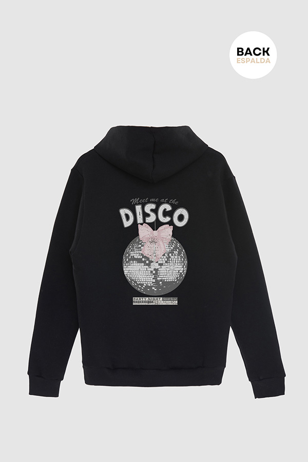 HOODIE ESTAMPADO MEET ME AT THE DISCO