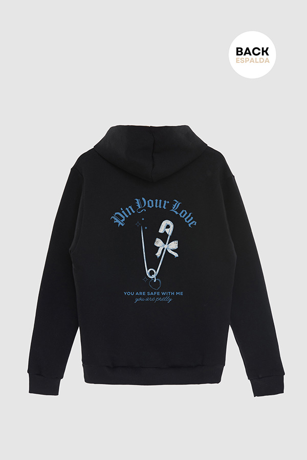 HOODIE ESTAMPADO PIN YOUR LOVE