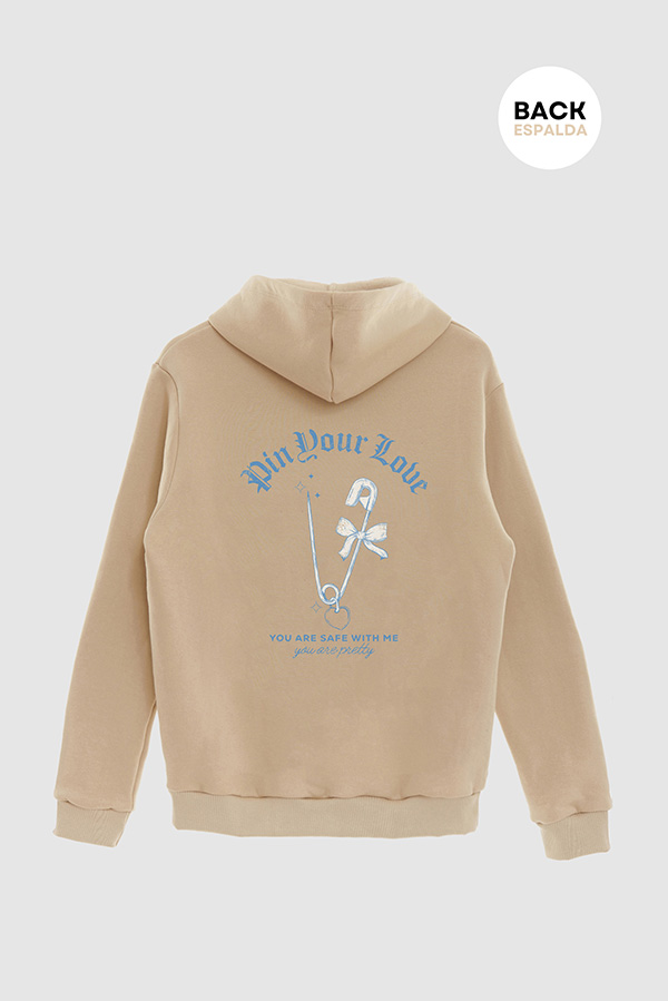 HOODIE ESTAMPADO PIN YOUR LOVE