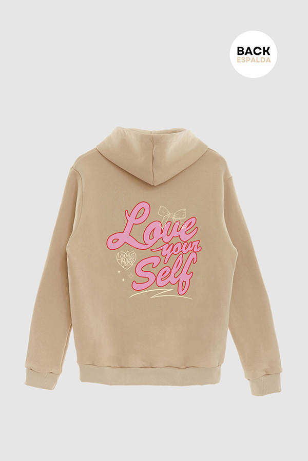 HOODIE ESTAMPADO LOVE YOURSELF