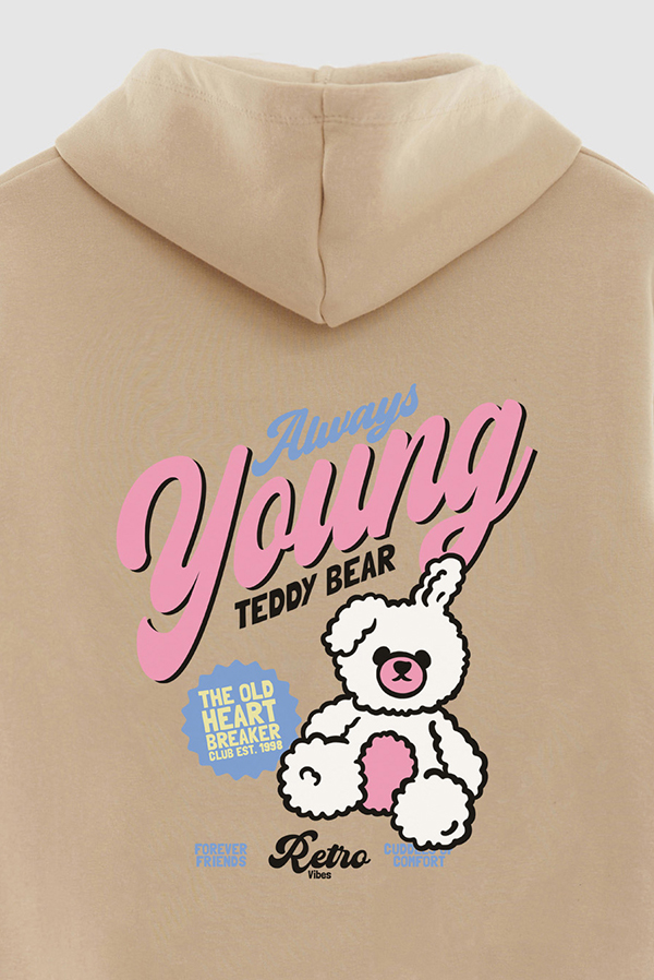 HOODIE ESTAMPADO ALWAYS YOUNG