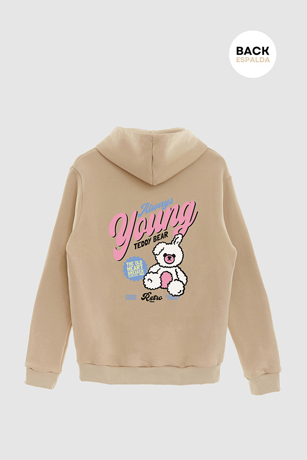 HOODIE ESTAMPADO ALWAYS YOUNG