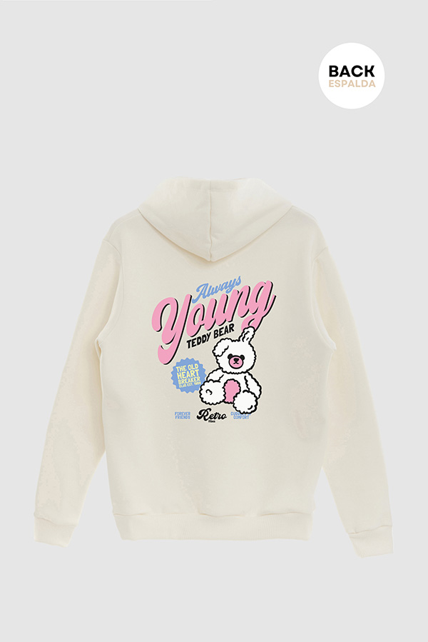 HOODIE ESTAMPADO ALWAYS YOUNG