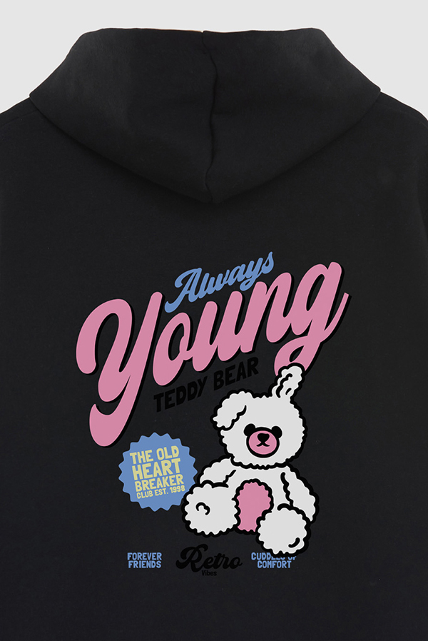 HOODIE ESTAMPADO ALWAYS YOUNG