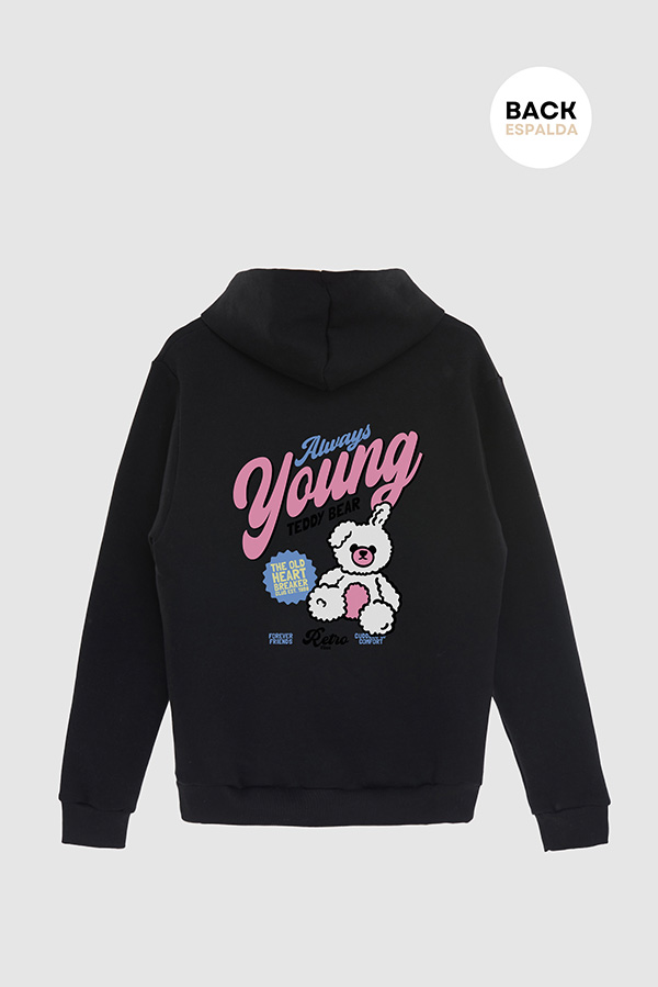 HOODIE ESTAMPADO ALWAYS YOUNG