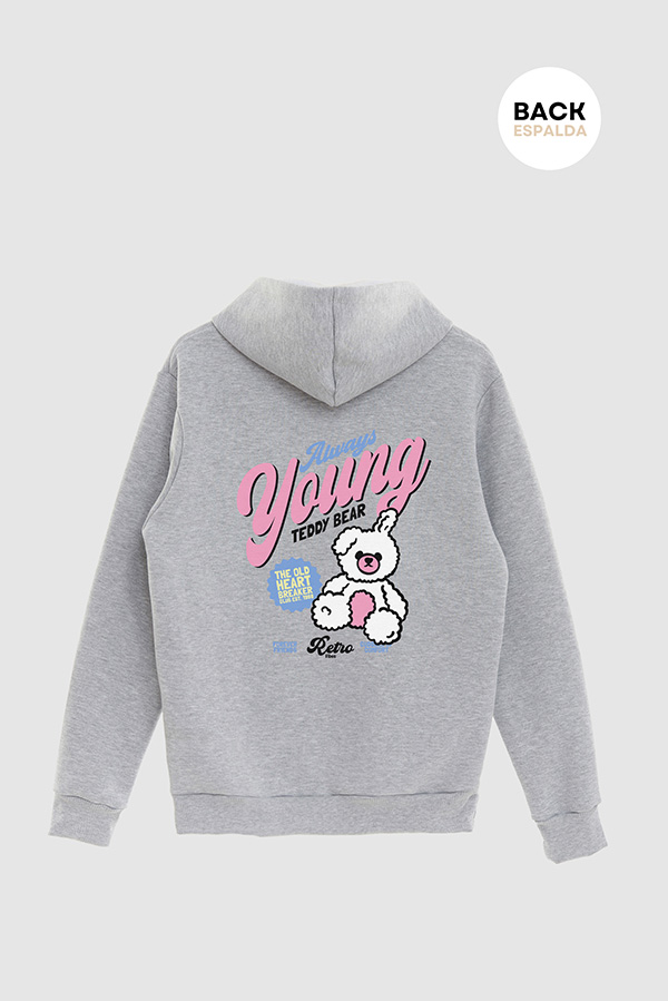 HOODIE ESTAMPADO ALWAYS YOUNG