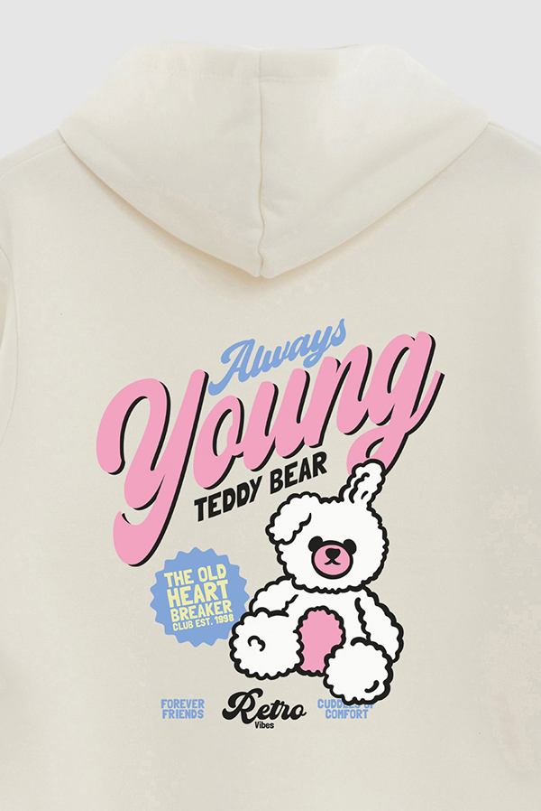 HOODIE ESTAMPADO ALWAYS YOUNG