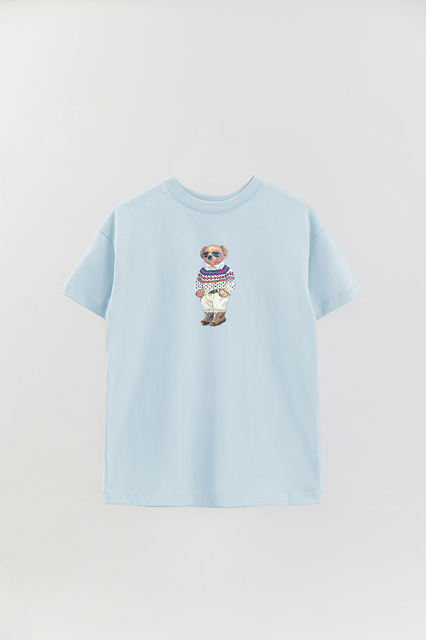 REMERA OVER ESTAMPADA UNISEX BEAR SWEATER