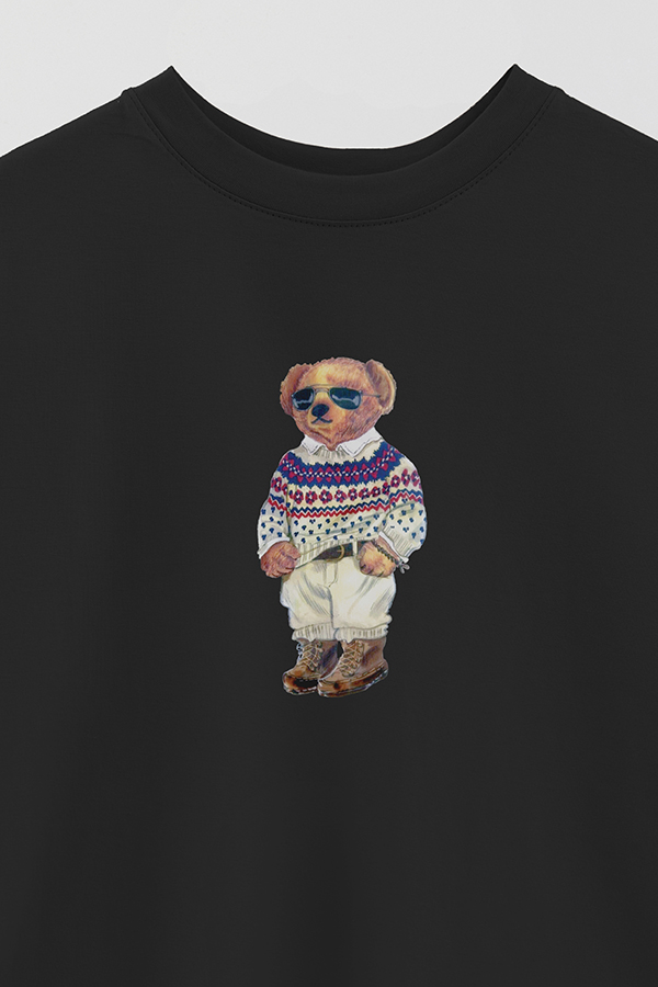 REMERA OVER ESTAMPADA UNISEX BEAR SWEATER