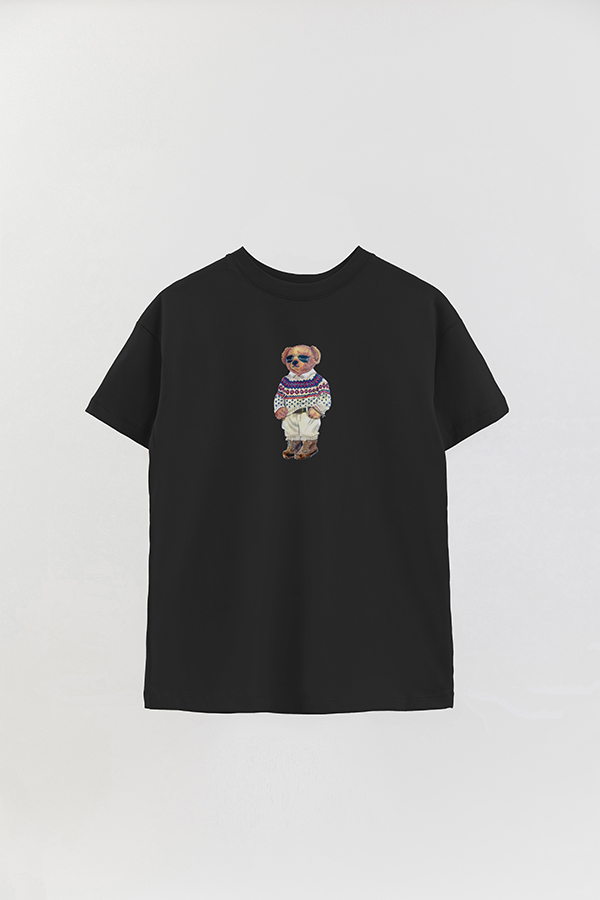 REMERA OVER ESTAMPADA UNISEX BEAR SWEATER