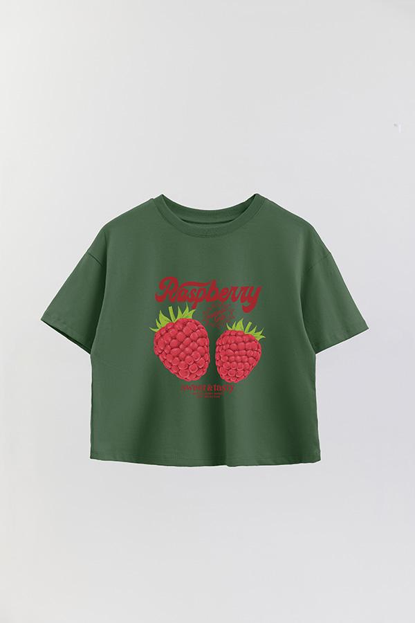 REMERA CROP ESTAMPADA FRSP RASPBERRY