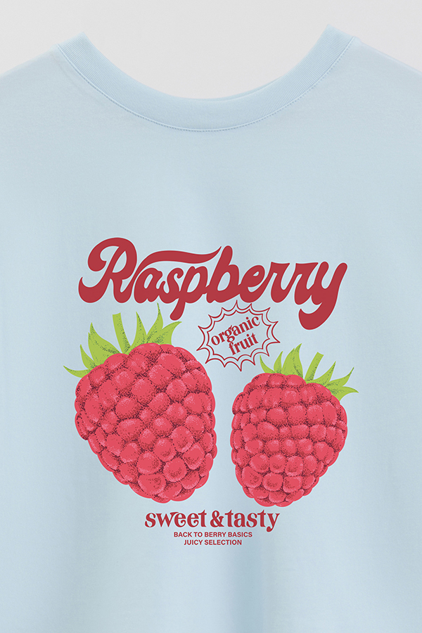 REMERA CROP ESTAMPADA FRSP RASPBERRY