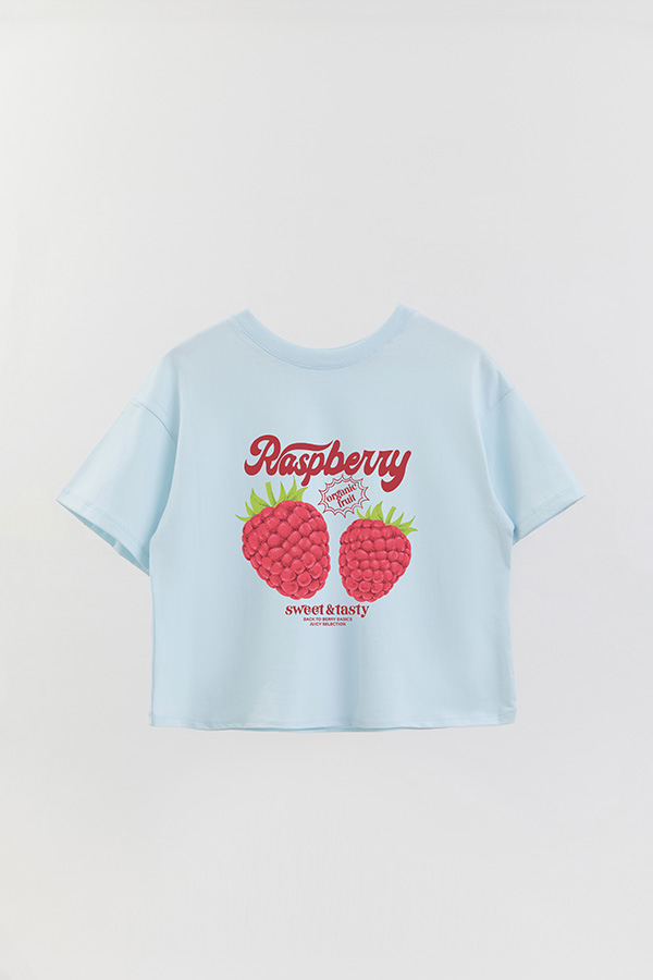 REMERA CROP ESTAMPADA FRSP RASPBERRY