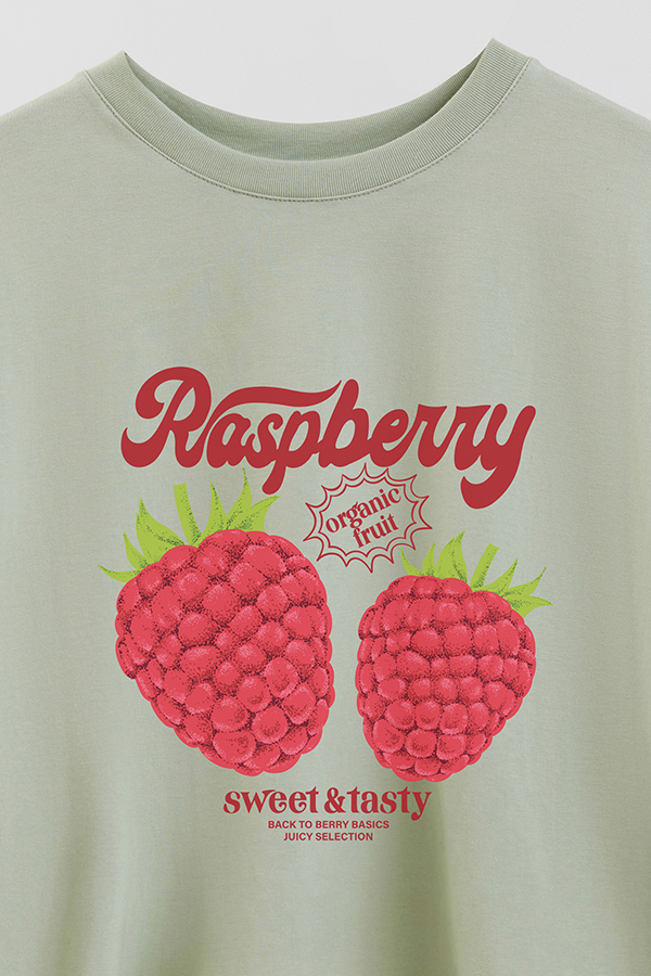 REMERA CROP ESTAMPADA FRSP RASPBERRY