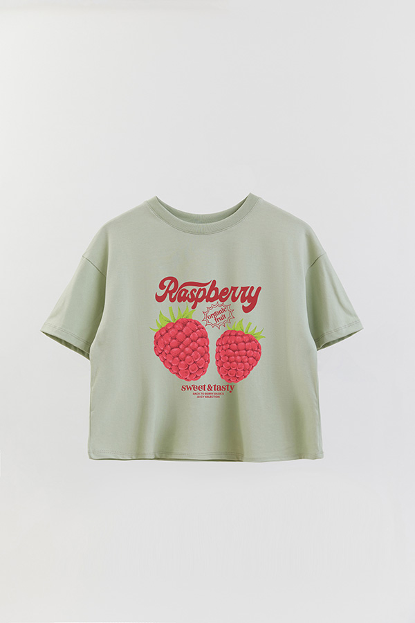 REMERA CROP ESTAMPADA FRSP RASPBERRY