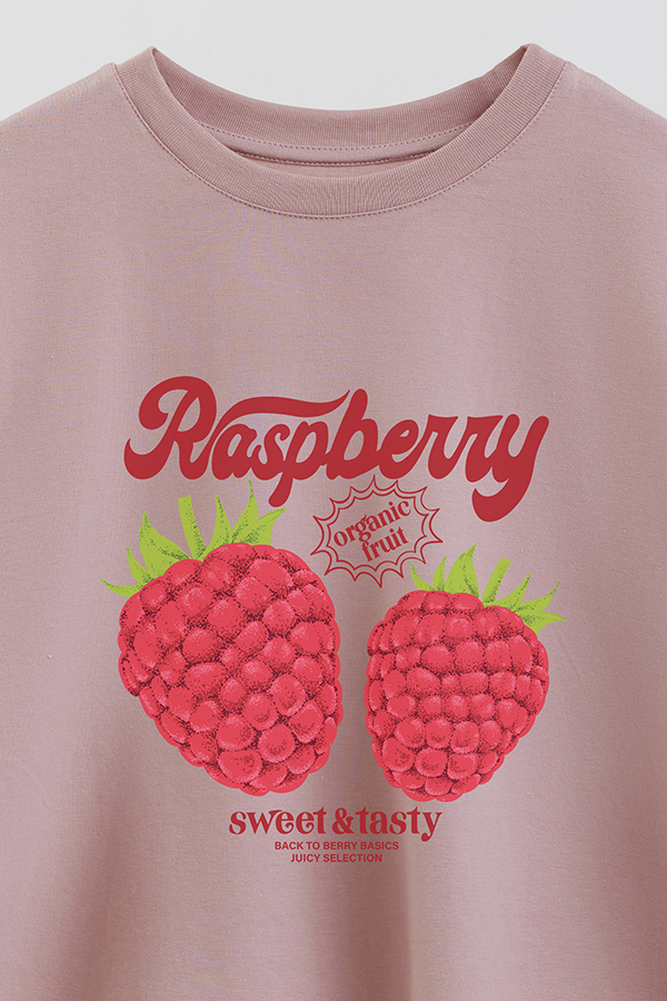 REMERA CROP ESTAMPADA FRSP RASPBERRY