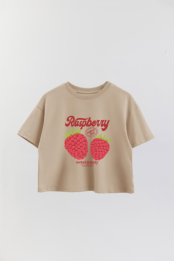 REMERA CROP ESTAMPADA FRSP RASPBERRY