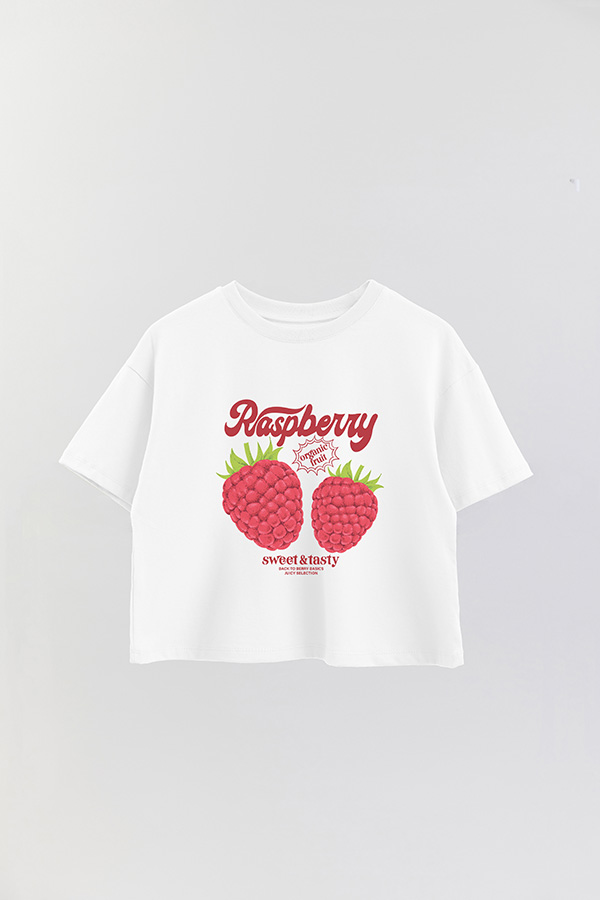 REMERA CROP ESTAMPADA FRSP RASPBERRY