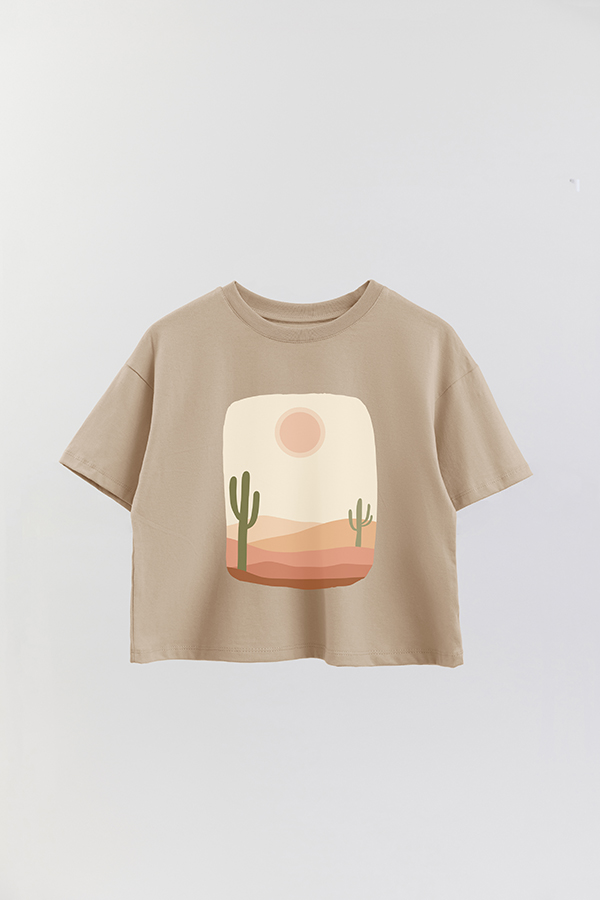 REMERA CROP ESTAMPADA ART 101