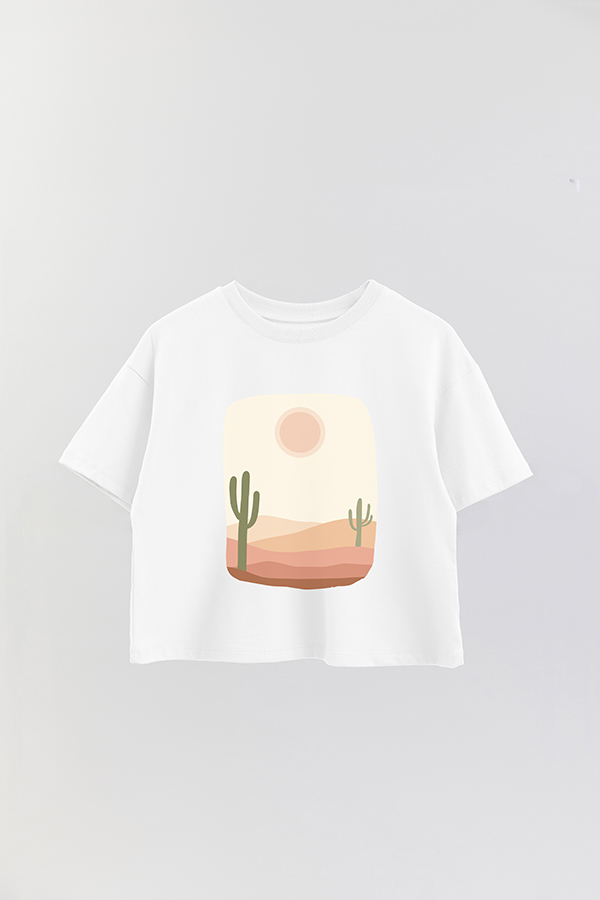 REMERA CROP ESTAMPADA ART 101