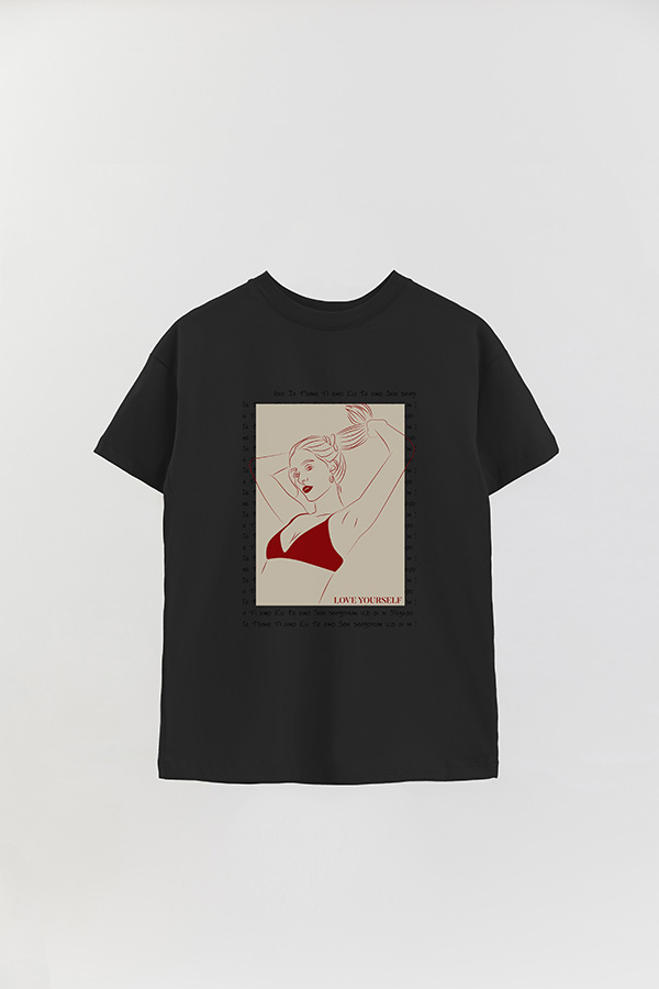 REMERA OVER ESTAMPADA LOVE YOURSELF