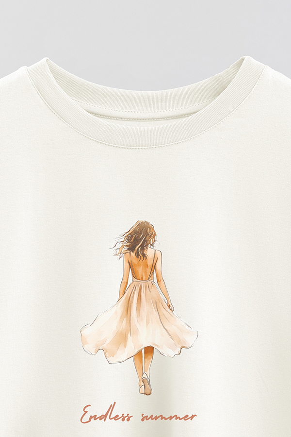 REMERA CROP ESTAMPADA COASTAL ENDLESS SUMMER
