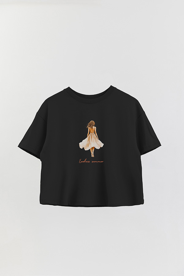 REMERA CROP ESTAMPADA COASTAL ENDLESS SUMMER