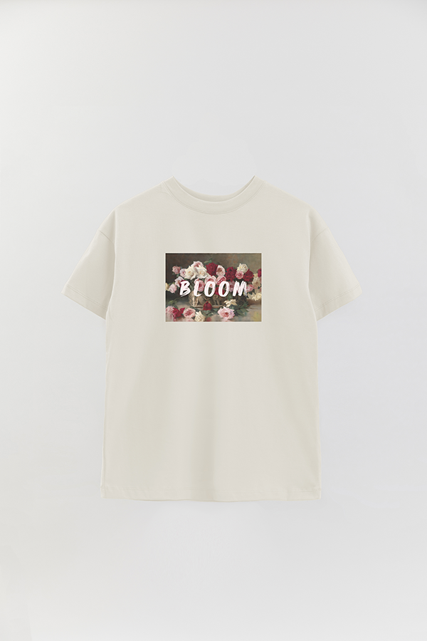 REMERA OVER ESTAMPADA ART COLLECTION 69 BLOOM