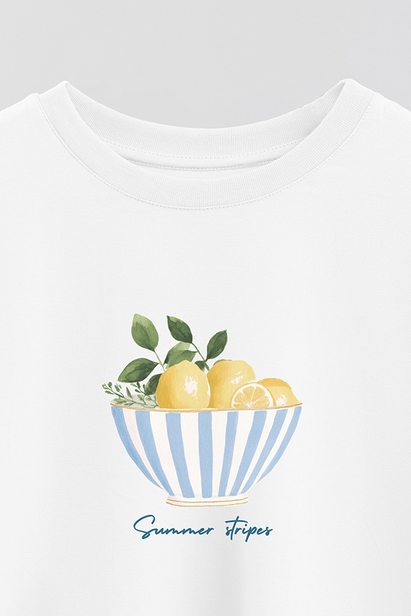 REMERA CROP ESTAMPADA COASTAL SUMMER STRIPES