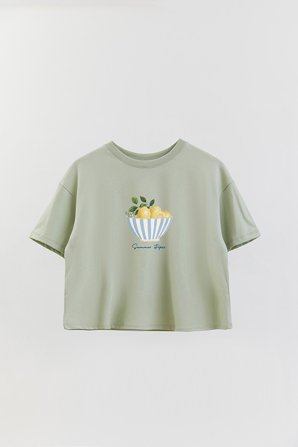 REMERA CROP ESTAMPADA COASTAL SUMMER STRIPES