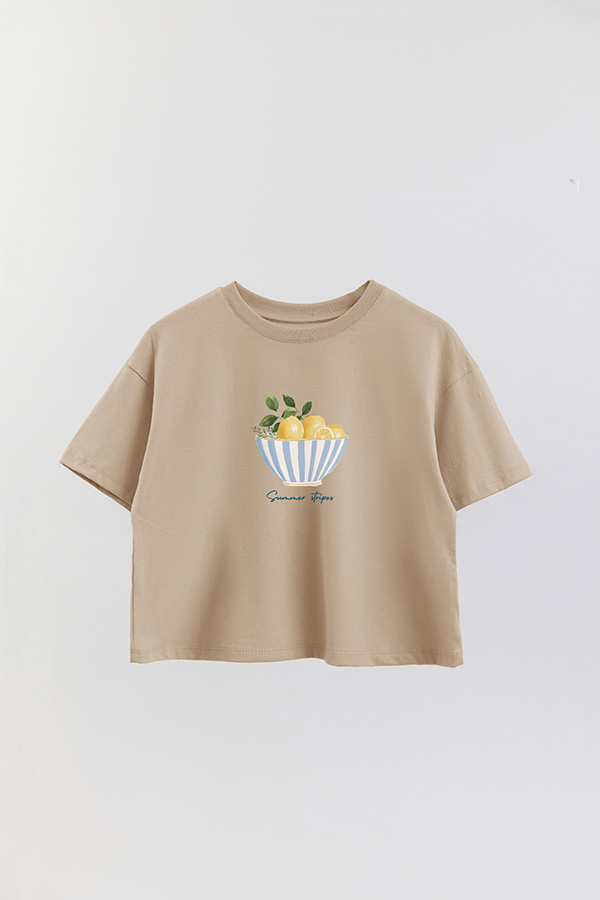 REMERA CROP ESTAMPADA COASTAL SUMMER STRIPES