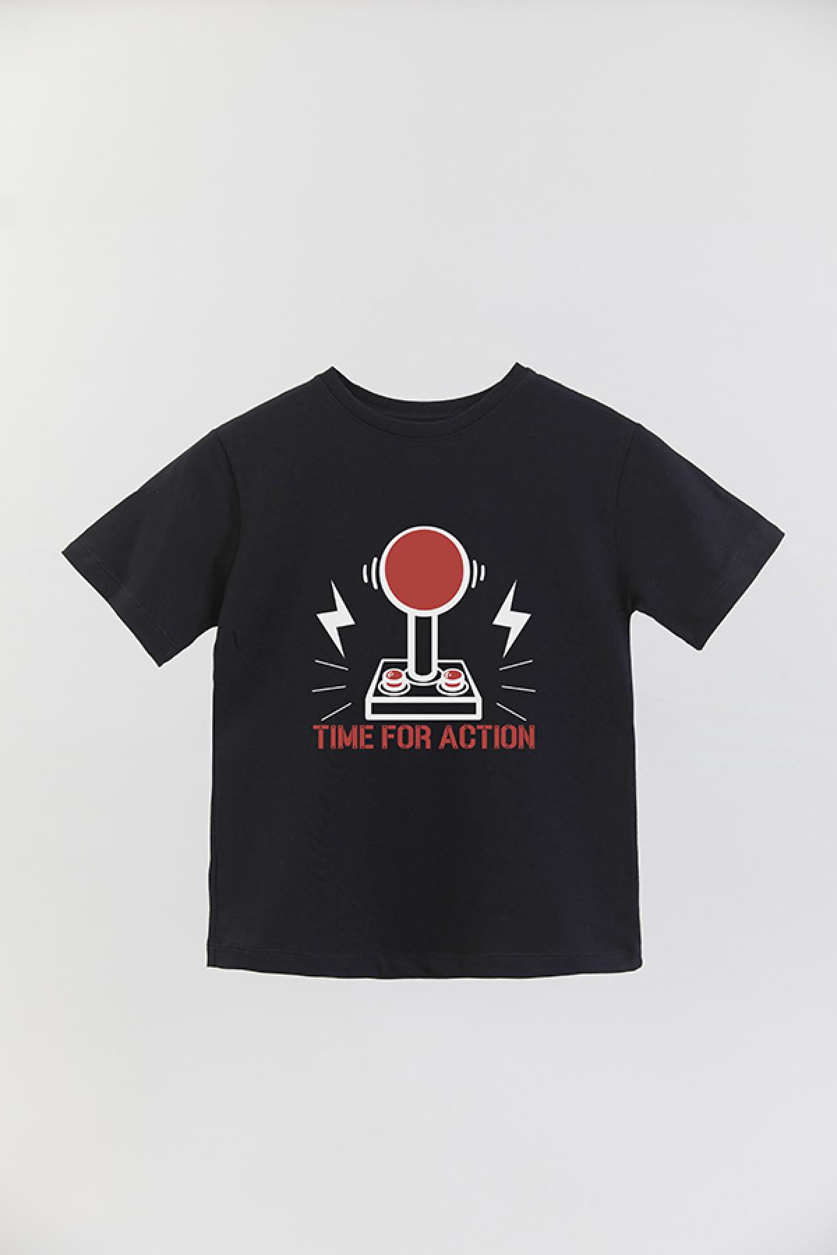 REMERA BASIC BOY GM TIME FOR ACTION
