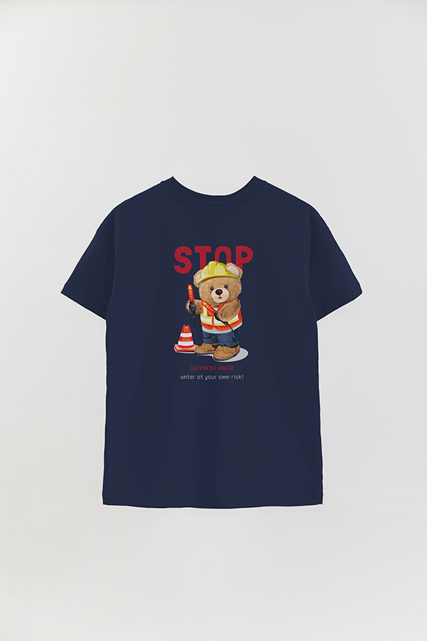 REMERA OVER ESTAMPADA UNISEX TEDDY STOP