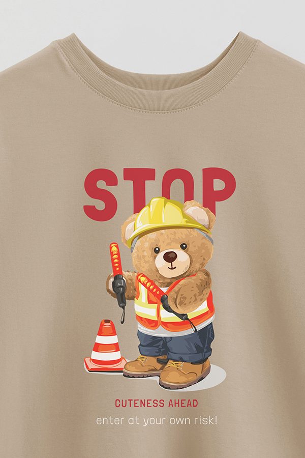 REMERA OVER ESTAMPADA UNISEX TEDDY STOP