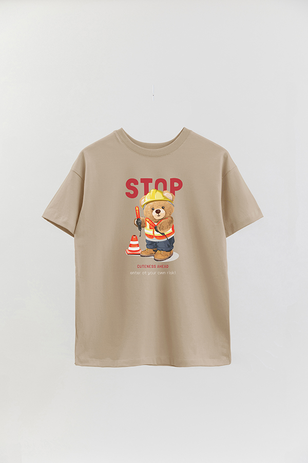 REMERA OVER ESTAMPADA UNISEX TEDDY STOP