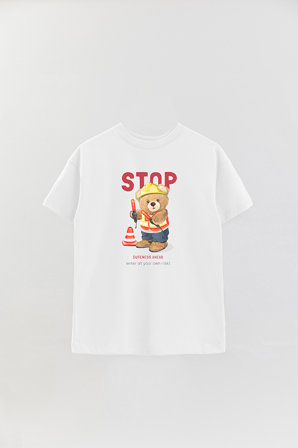 REMERA OVER ESTAMPADA UNISEX TEDDY STOP