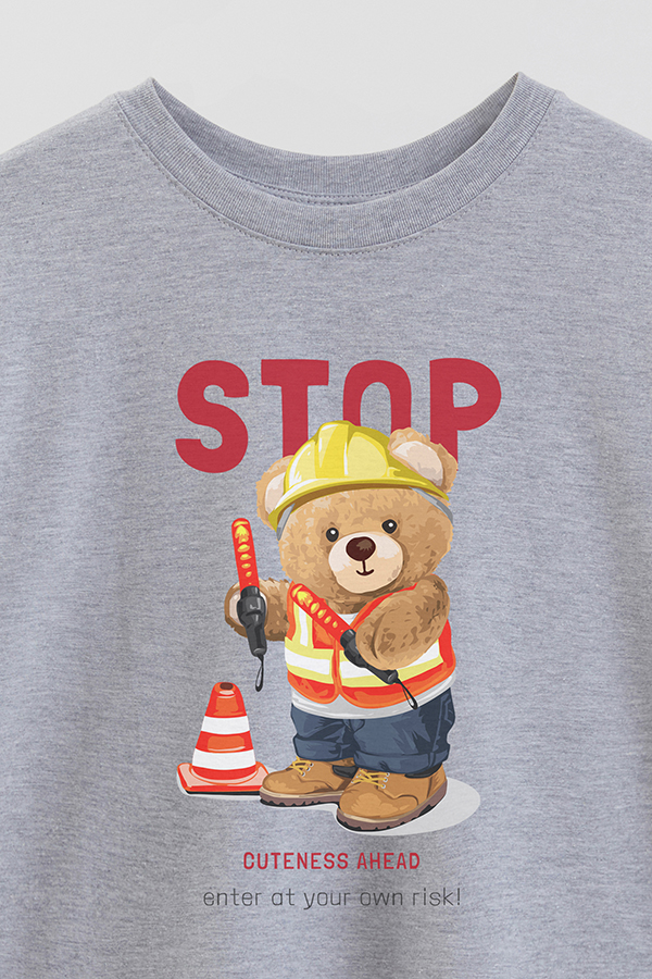 REMERA OVER ESTAMPADA UNISEX TEDDY STOP