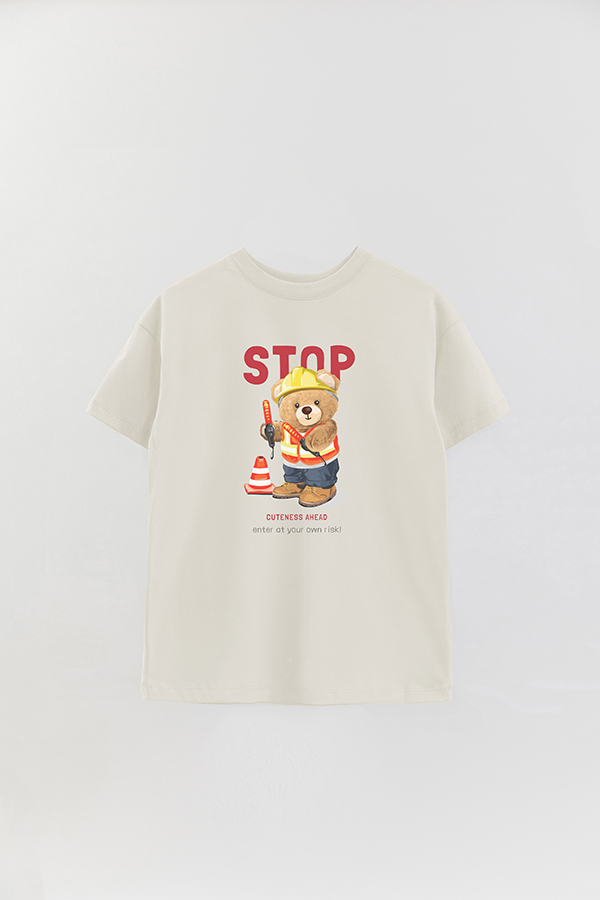 REMERA OVER ESTAMPADA UNISEX TEDDY STOP