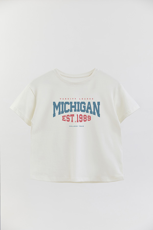 REMERA GIRL OVER MICHIGAN