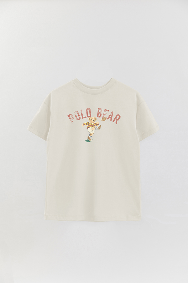 REMERA OVER ESTAMPADA UNISEX BEAR POLO 4