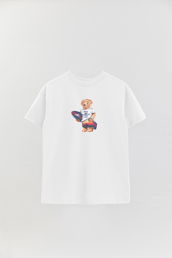 REMERA OVER ESTAMPADA UNISEX BEAR SURFER 2